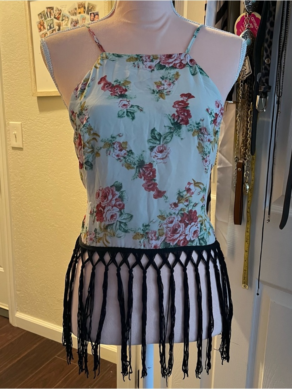 Floral Fringe Blouse